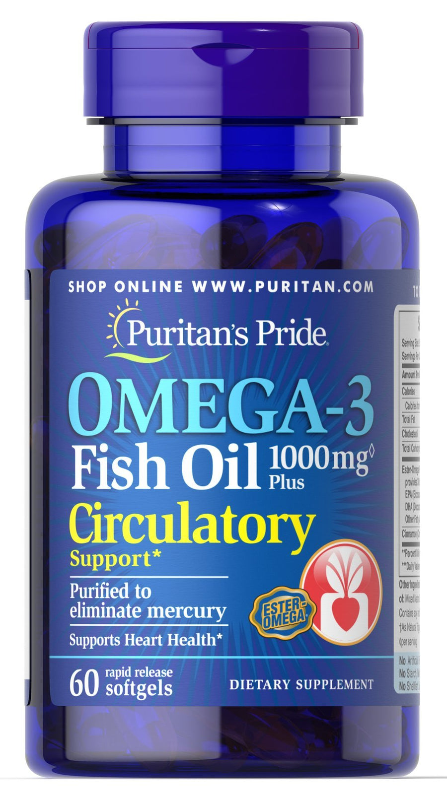 Omega-3 Fish Oil Plus Circulatory Support**