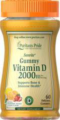 Vitamin D3 2000 IU (per serving) Gummies