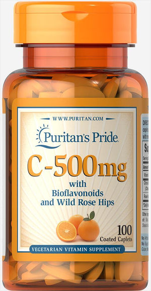 Vitamin C-500 mg with Bioflavonoids & Rose Hips