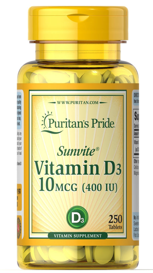 Vitamin D3 10 mcg (400 IU)