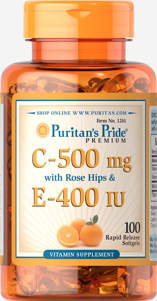 Vitamin C & E 500 mg/400 IU with Rose Hips