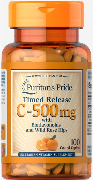 Vitamin C-500 mg with Rose Hips Time Release